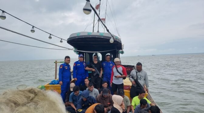 Bravo!!Ditpolairud Polda Sumut Unit Markas Airud Batu Bara Berhasil Mengamankan PMI Ilegal di Perairan Tanjung Tiram
