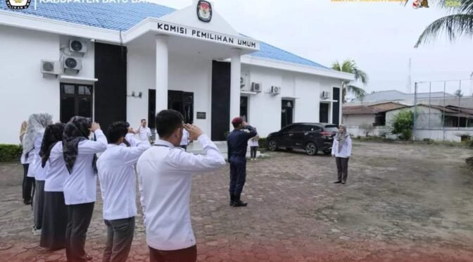 Disiplin dan Kekompakan, KPU Batu Bara Gelar Apel Pagi Rutin