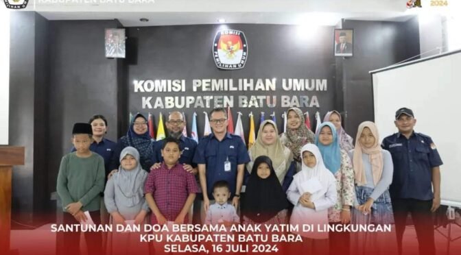 KPU Batu Bara Santuni dan Doa Bersama Dengan Anak Yatim.