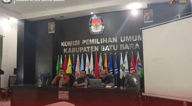 KPU Batu Bara Gelar Rapat Koordinasi Pencermatan dan Evaluasi Hasil Coklit Pantarlih