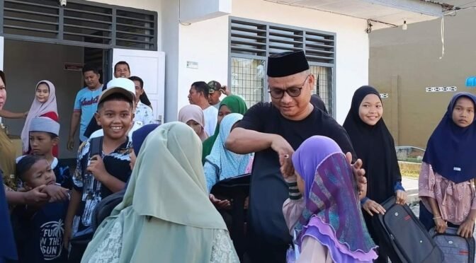 Bentuk Kepedulian Desa Pahang  Sambut 1 Muharram Beri Santunan Kepada Anak Yatim/Piatu 