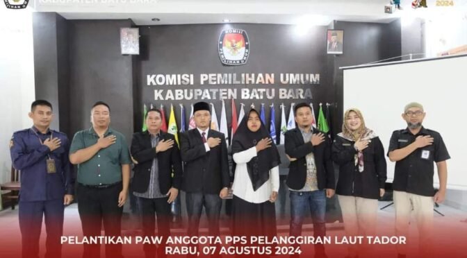 Pelantikan PAW PPS Desa Pelanggiran Laut Tador: KPU Batu Bara Mantapkan Langkah Menuju Suksesnya Pilkada Serentak 2024