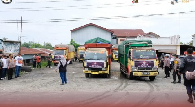 Distribusi Logistik Pilkada Serentak Kabupaten Batu Bara Resmi Dimulai