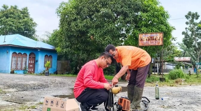 Bentuk Kepedulian Lingkungan,Kades Pahang Ajak Masyarakat Gotong Royong