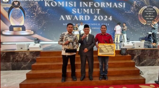 KPU Batu Bara Raih Penghargaan “Informatif” di KI Sumut Award 2024