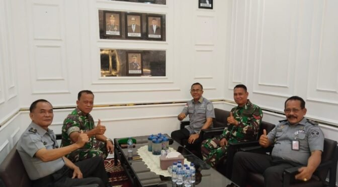 Kalapas Labuhan Ruku Sambut Koordinasi dan Kunjungan Danramil 04/Talawi