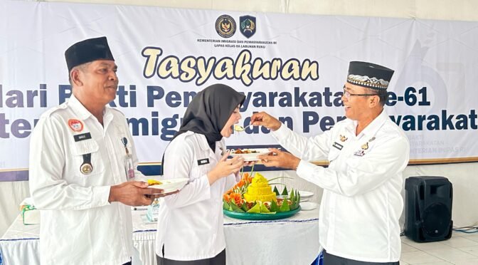 Tasyakuran Hari Bakti Pemasyarakatan ke-61, Kalapas : Momentum Refleksi dan Apresiasi Petugas Pemasyarakatan