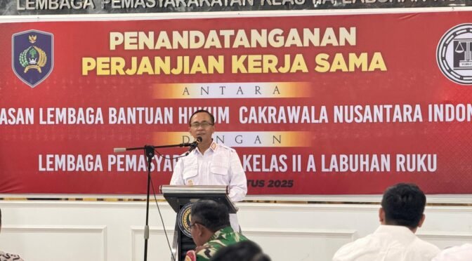Lapas Labuhan Ruku Jalin Kerja Sama dengan YLBH Cakrawala Nusantara Indonesia untuk Perluas Akses Bantuan Hukum