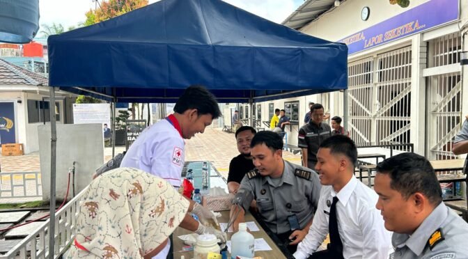 Semarak HUT RI ke-80, Lapas Labuhan Ruku Gelar Donor Darah untuk Kemanusiaan