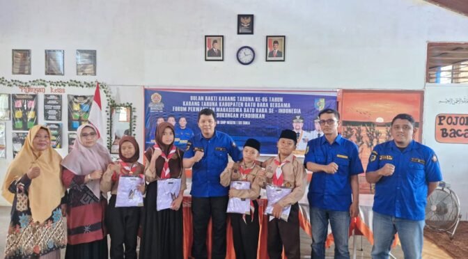Karang Taruna Batu Bara Tebar Semangat Pendidikan di SMP Negeri 1 Sei Suka, Sekjen Amiruddin Sitompul: Generasi Muda Harus Kuat dan Berkarakter