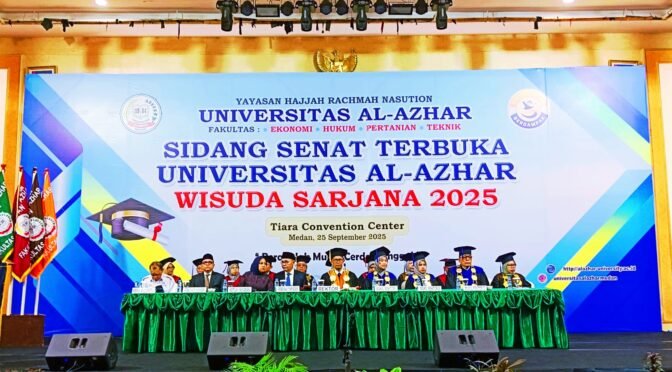 Wisuda Al-Azhar Medan 2025 Berlangsung Khidmat, Alumni Diharap Harumkan Almamater