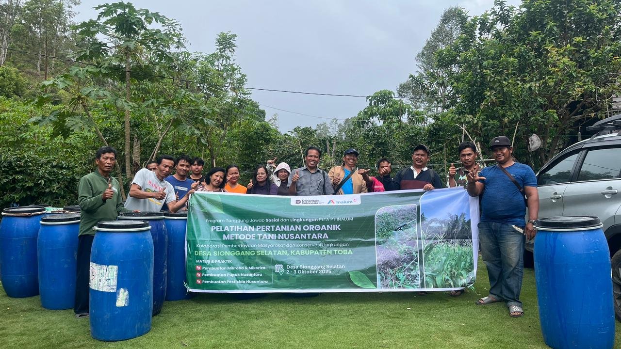 INALUM Latih Petani Toba Terapkan Metode Tani Nusantara: Dorong Pertanian Organik dan Konservasi Alam