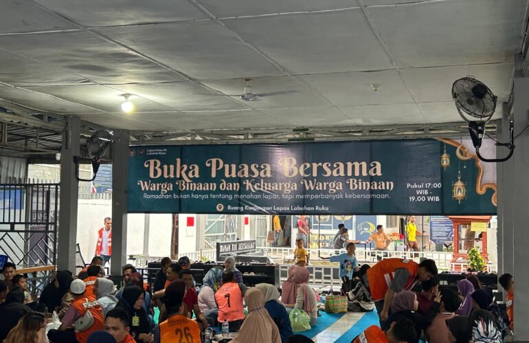 Hadirkan Kehangatan dan Kebersamaan, Lapas Labuhan Ruku Gelar Buka Bersama Warga Binaan dan Keluarga Warga Binaan