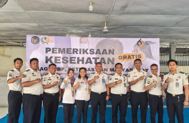 Peduli Kesehatan Warga Binaan, Lapas Labuhan Ruku Gelar Pemeriksaan Gratis Bersama Dinkes Batu Bara
