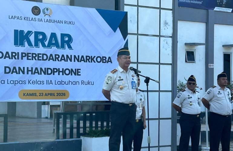 Ikrar Zero Halinar, Lapas Labuhan Ruku Tegaskan Komitmen Berantas Narkoba, HP Ilegal, dan Pungli