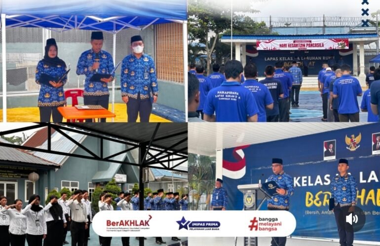 Lapas Labuhan Ruku Teguhkan Semangat Kebangsaan di Hari Kesaktian Pancasila 2026